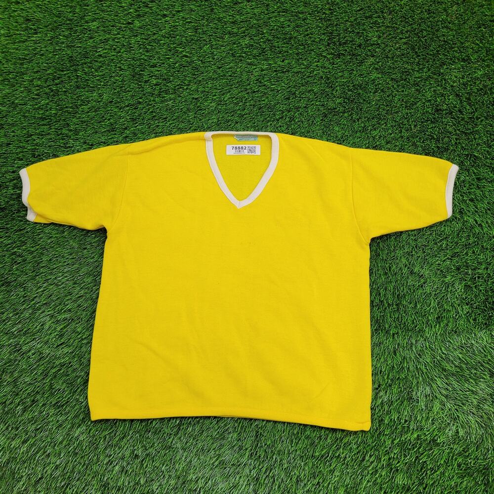 Vintage 70s Creslan MOD Sweatshirt Women Large 21x24 Cropped